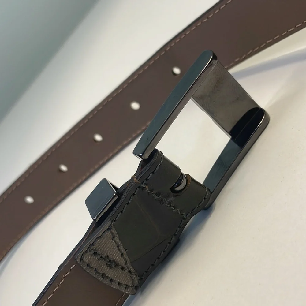Carlisle Vintage Patchwork Leather Made in USA Belt Size S
